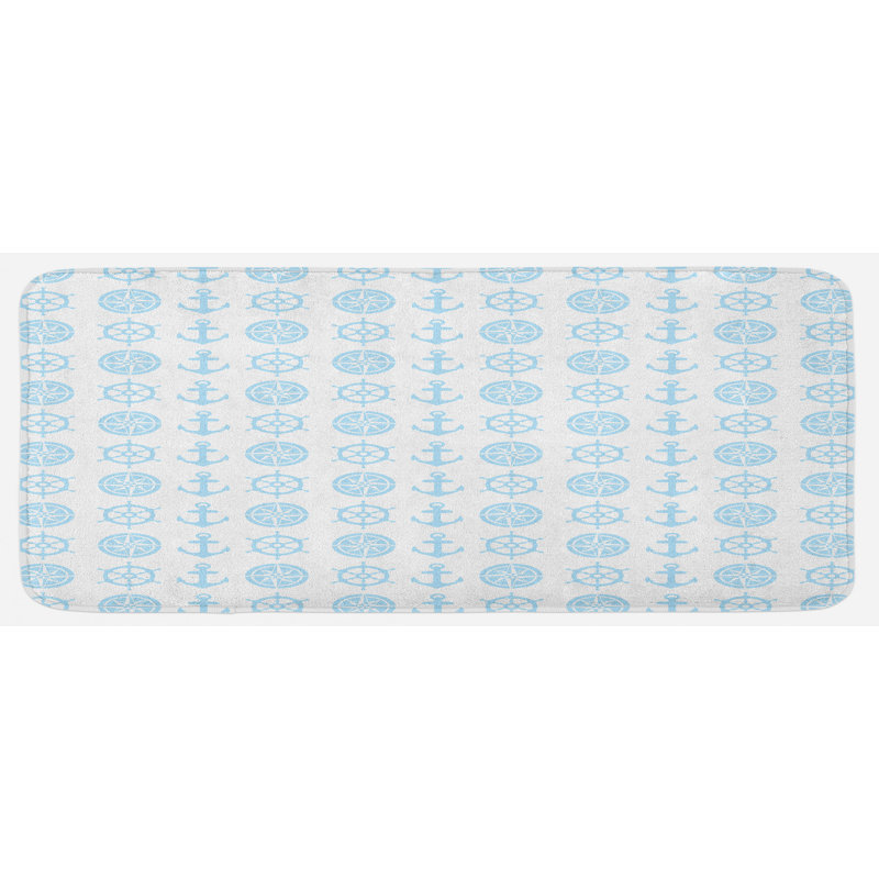 Coastal Polyester Kitchen Mat