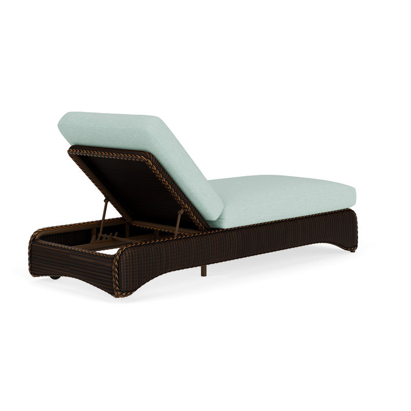Loom Outdoor Chaise Lounge, Mink, Demo Mist