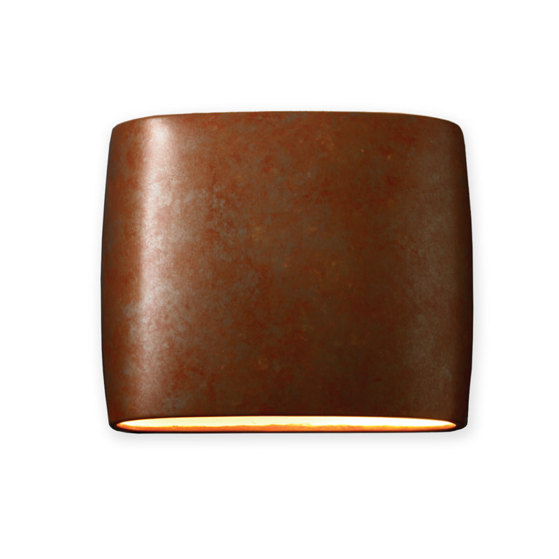 Plafonnier encastré d'extérieur Logan H 9,75 po, DIRIGÉ, Patine rouillée, H 9,75 po x l 12 po x P 4 po
