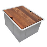 Roma 19" L x 15" W Undermount Kitchen Sink with Basket Strainer