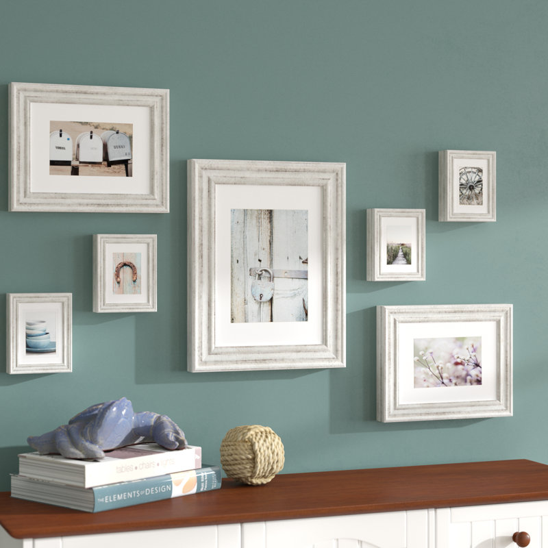 Fogleman White Gallery Wall Picture Frame - Frames Included: 7