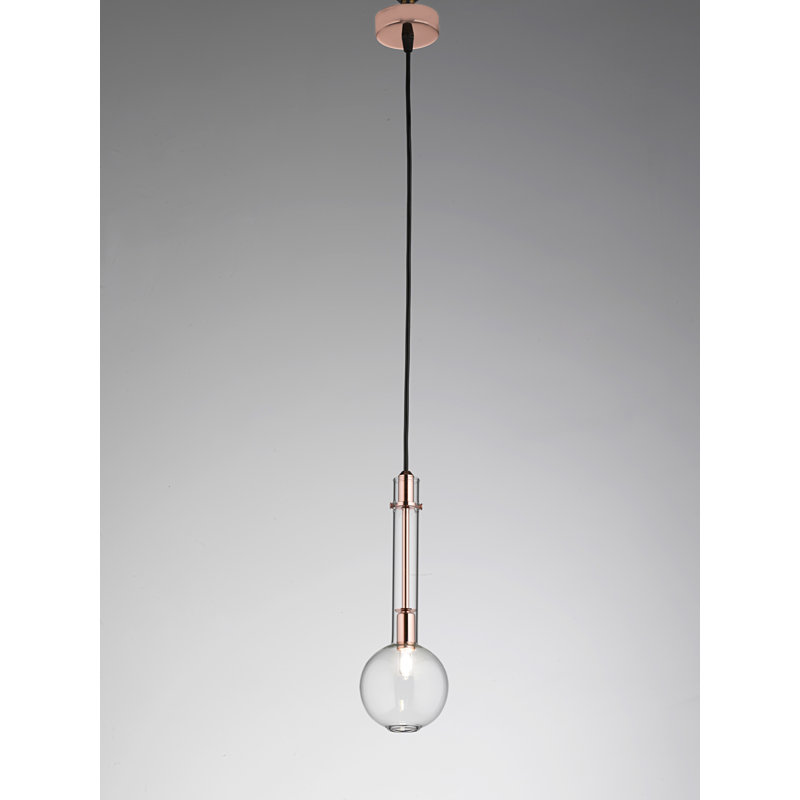 Ampolla 1 - Light Single Pendant, Copper