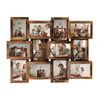 Gallery-style Wall Hanging 12-opening Picture Frame