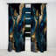 Abstract Geode Marble Blue IV - Rideau en marbre abstrait - Rideau en marbre occultant - 1 panneaux-107536805