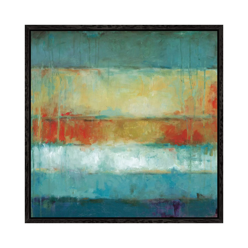 Color Block by Wani Pasion - Gallery-Wrapped Canvas Giclée on Canvas, Black Floater Frame, 93.98 cm H x 93.98 cm W