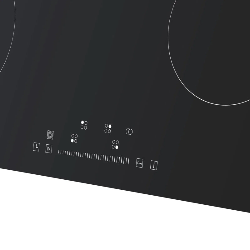 Plaque de cuisson électrique, 30 po, 4 brûleurs, surface de cuisson radiante en céramique de 7 200 W, commande tactile, 9 niveaux de chaleur, 220 à 240 V