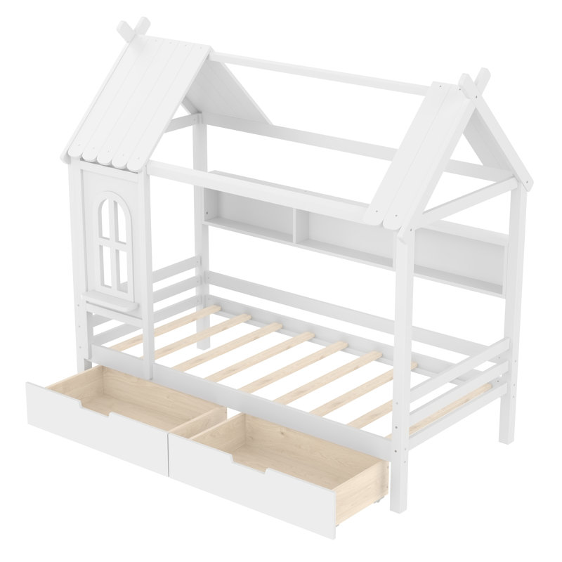 Lit plateforme Neroli Modern, Lit simple, Blanc clair