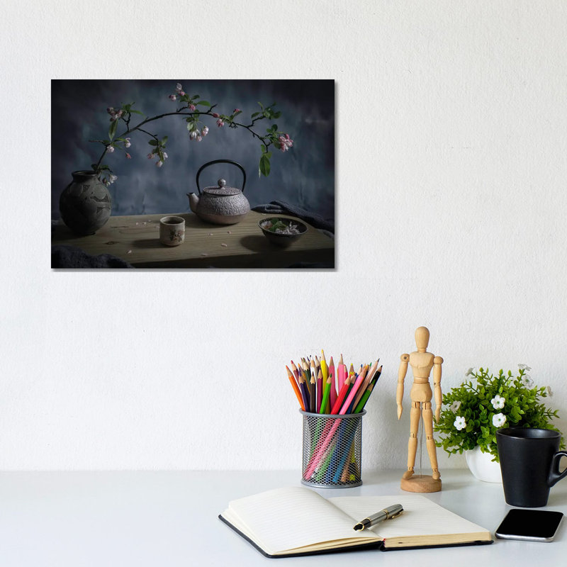 Japanese Tea by Binbin L. - Gallery-Wrapped Canvas Giclée on Canvas, Canvas, 20.32 cm H x 30.48 cm W