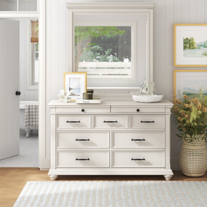 Commode Aimaan 9 Dawer avec miroir