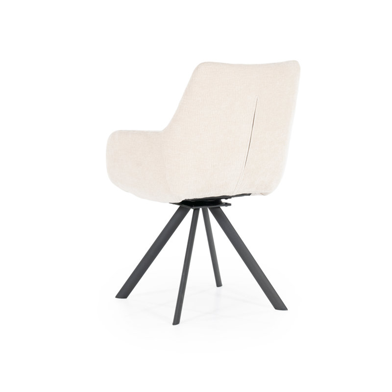 Accent Chair Swivel Armchair, Beige