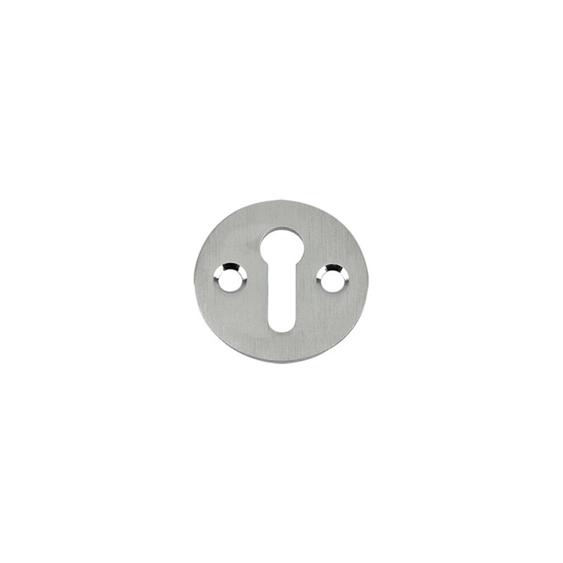 Std. Key Profile Victorian Escutcheon, Satin Chrome