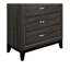 Mobilier de chambre à coucher à poignées en chrome poli avec tiroirs en queue d'aronde de conception contemporaine 1Pc