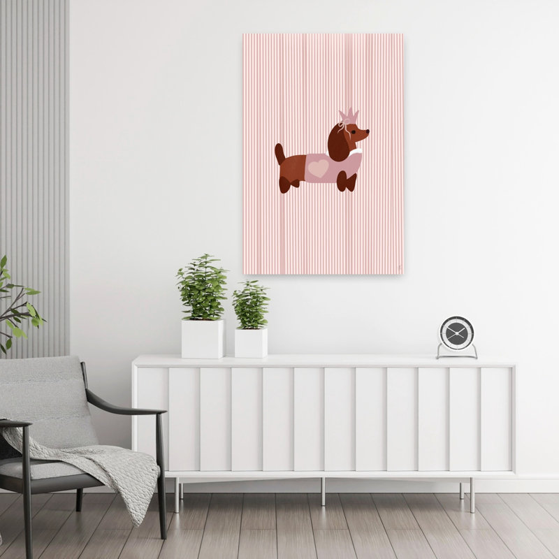 Art contemporain chien contemporain, H 36 po x l 24 po