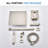 10 Inch Rain Shower Tub and Shower System with Handheld Shower Pressure Balanced Valve and Tub Spout in Brushed Nickel-130489584