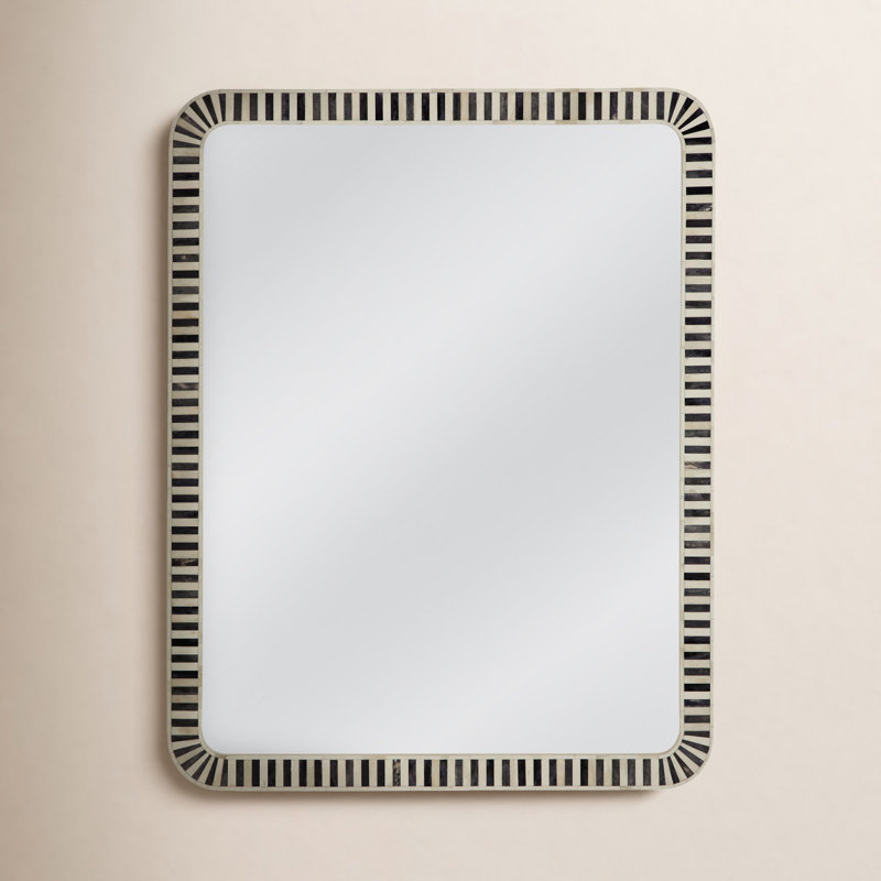 Donham Bone Frame Rectangle Mirror