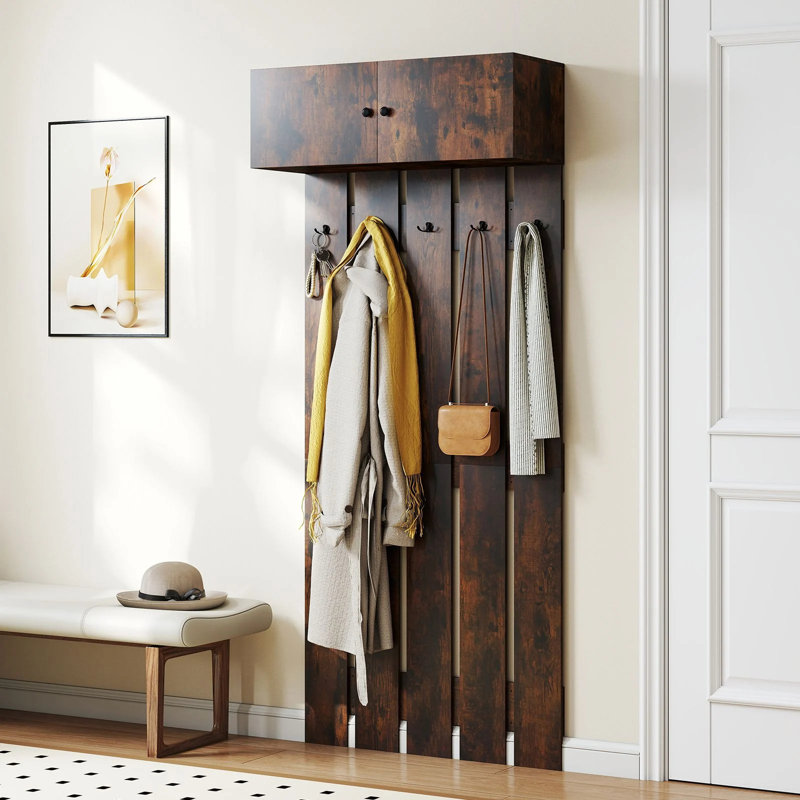 5 - Hook Wall Mounted Coat Rack