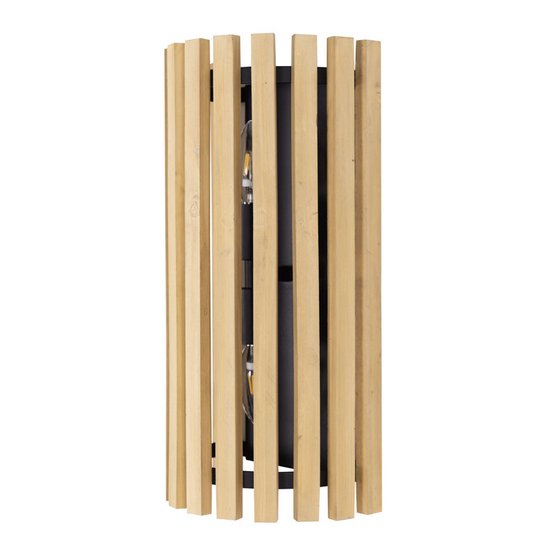 Applique murale encastrée en acier Suratto, Blond miel