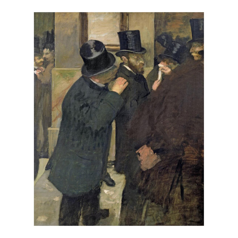 «At the Stock Market» par Edgar Degas - Estampe numérique, H 28 po x l 22 po