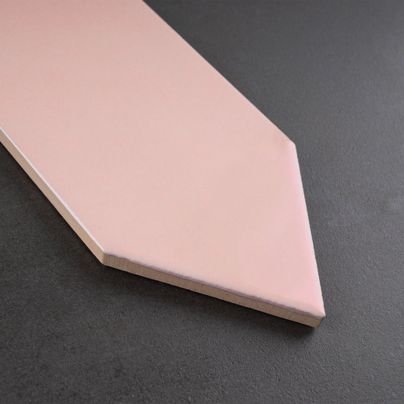 Atlanta 2.95 in. X 11.81 in. Glossy Ceramic Picket Wall Tile, Pink