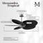 Alessandra Tropical - Five Blade Ceiling Fan - Matte White Finish - Matte White Blades-1004283739-1004283695