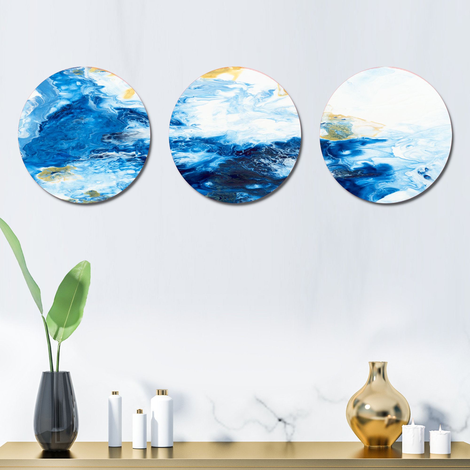 DesignArt Modern Abstract Wall Decor on Metal | Wayfair