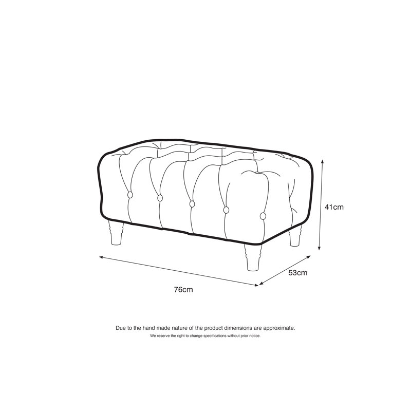 Noelia Morelia Footstool, Chalk