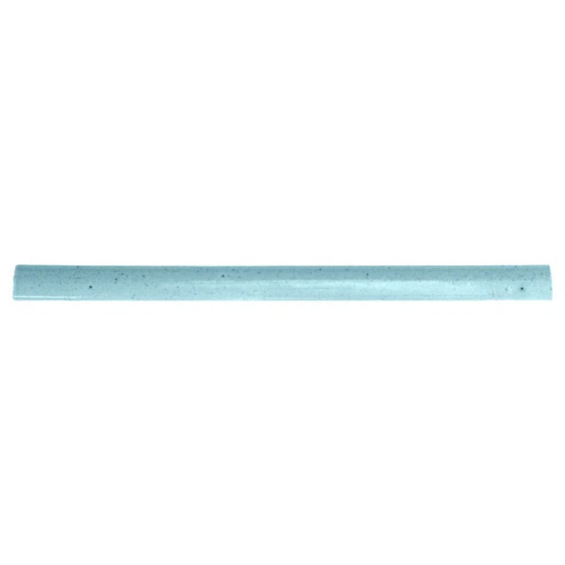 Emery .5X8 Handmade Crackled Terracotta 1/4 Round Bullnose, Blue