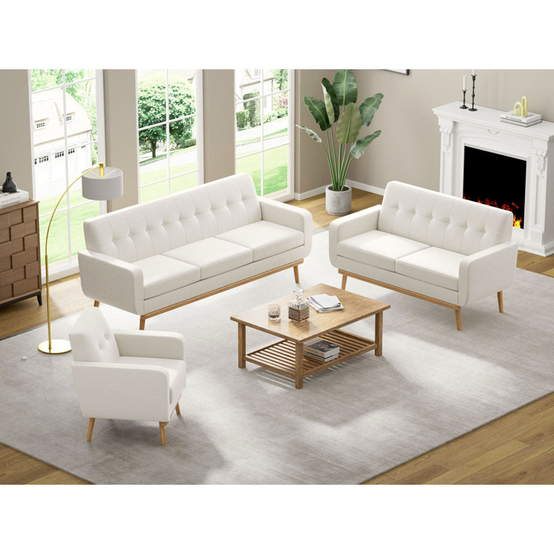 Ensemble de salon 3 pièces, Beige