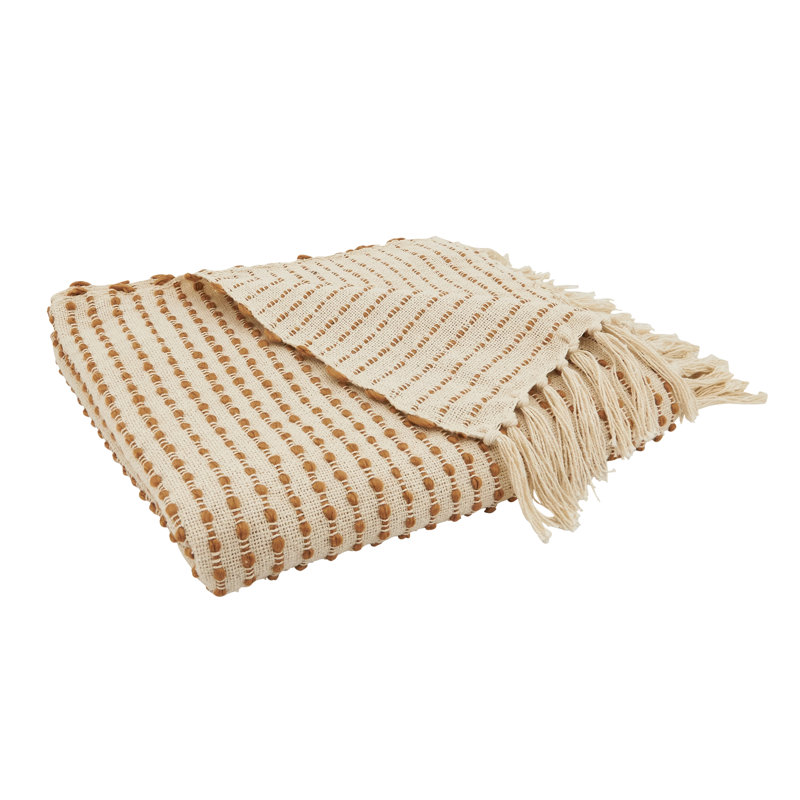 Hand Woven Throw Blanket, Natural
