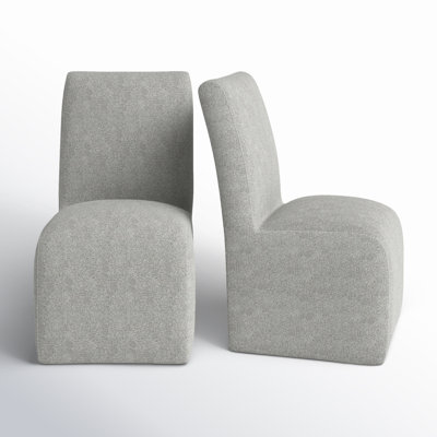 Chaise de salle à manger rembourrée Sinclair en gris