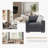 Tienna 67.6'' Square Arm Modular 2 Seat Loveseat with Under Seat Storage-95993193