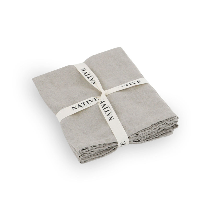 Linen No Pattern Napkin, Cream