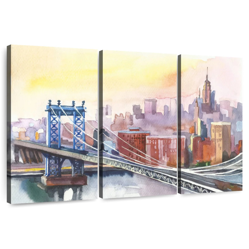 Lilie New York Bridge, H 48 po x l 74 po