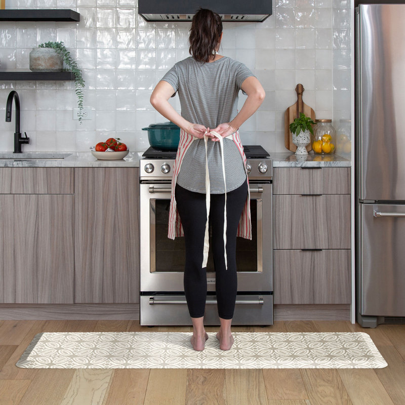 Tapis de cuisine Designer Comfort Anti-Fatigue, 20 po x 72 po, Sable pâle