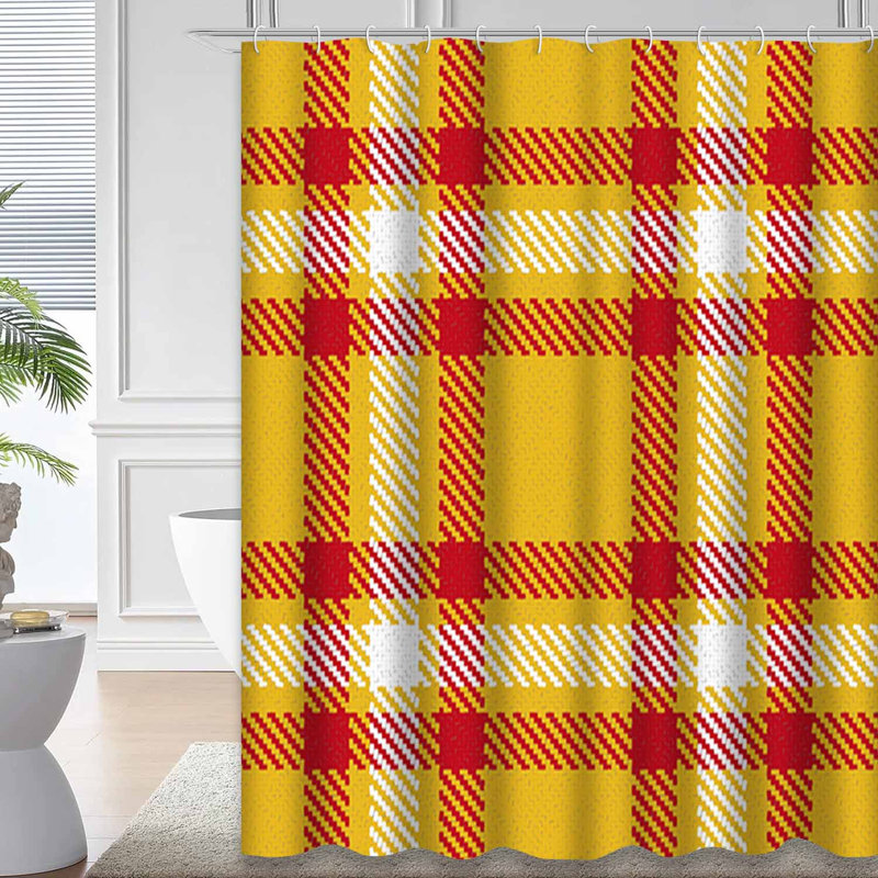 Rideau de douche avec 12 crochets Lumberjack, L 72 po x l 72 po