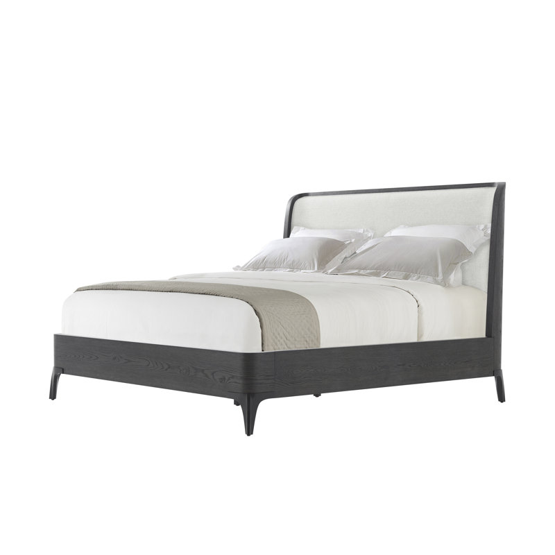Rome Upholstered Wingback Bed