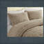 Ensembles de literie de luxe brun clair, polyester chenille confortable pour la maison