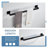 Bathroom Hardware Set 2-Pieces With Towel Bar, Toilet Paper Holder Bath Accessories Set Wall Mounted In Matte Black-121794001