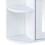 Armoire de rangement murale de salle de bain avec miroir, armoire à pharmacie avec tablette en bois réglable et portes, armoires de rangement montées avec 6 tablettes ouvertes-882272008