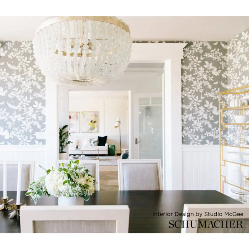 Shadow Vine Wallpaper, Charcoal