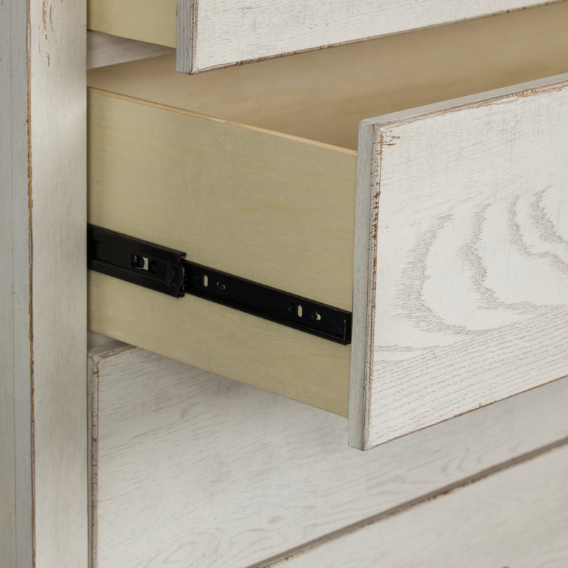 Trione 5 Drawer 40" W Chest, White