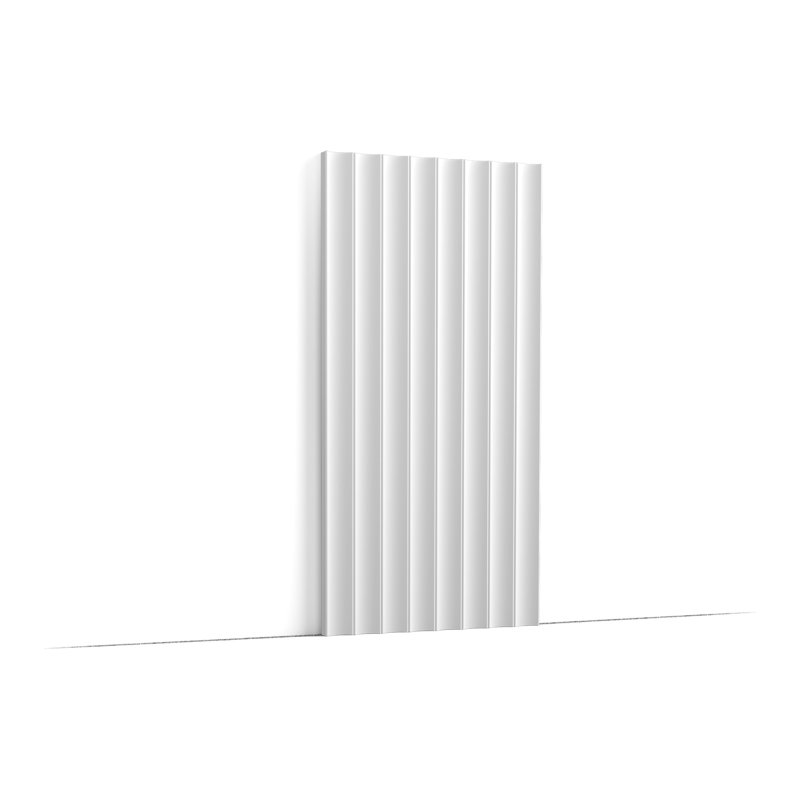 Moulure de panneau en polyuréthane blanc uni apprêté P 1/2 po x l 9-7 / 8 po x L 78-3 / 4 po