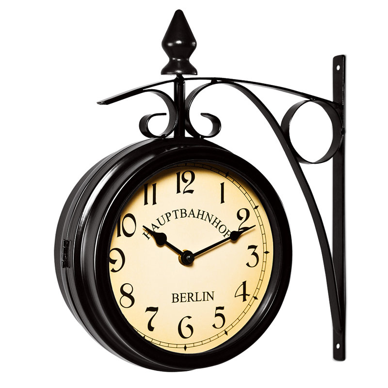 Lily 17Cm Silent Wall Clock, Black