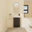 Meuble-lavabo sur pied simple 23 po avec comptoir en céramique-241603019