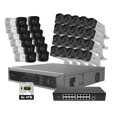 Home Imports Emporium 32 Channel 8TB NVR Surveillance System Indoor/Outdoor Cameras