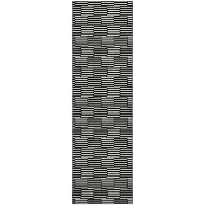 Premium Machine Washable Prisco Black Rug