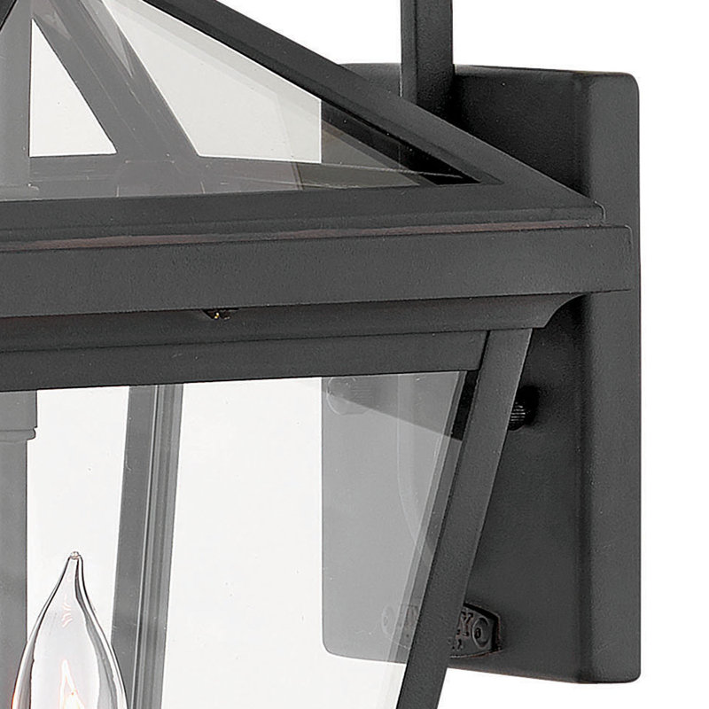 Alto 2-Light Outdoor Wall Lantern, Museum Black