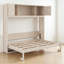 Lit escamotable double avec rangement-222213419