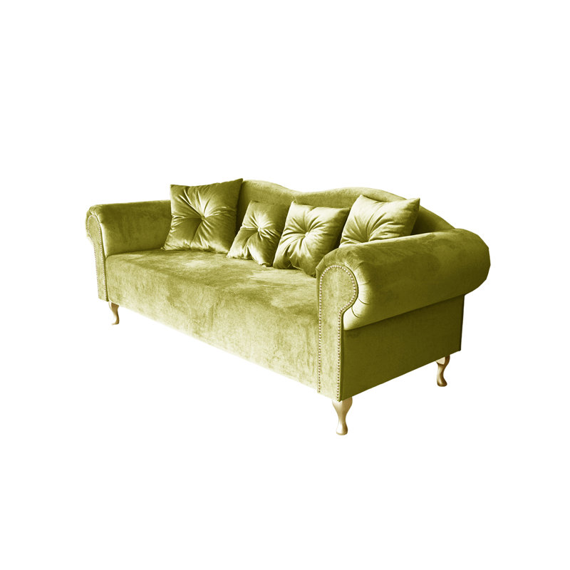 Glamour Sofa, Velour / Lime