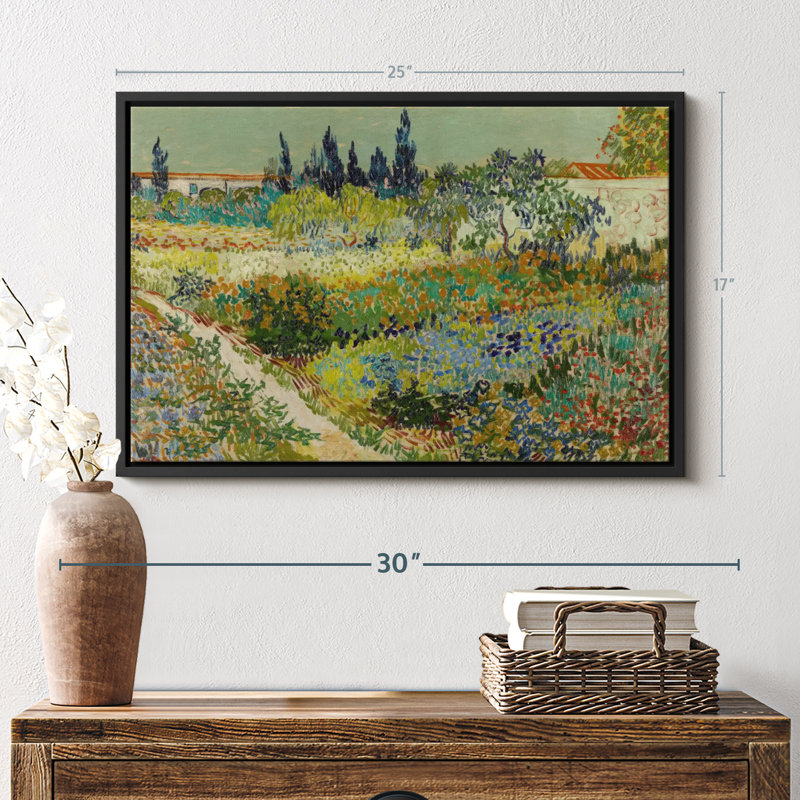 "Jardin à Arles, art mural", H 17 po x l 25 po